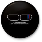 printfashion Bimmer Thing - Kitűző, hűtőmágnes - Fekete (3098347)