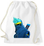 printfashion Vector Fortnite Ninja - Sportzsák, Tornazsák - Fehér (4111557)