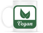 printfashion Vegán logó - Bögre - Fehér (12696358)