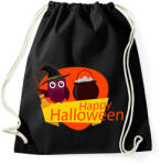printfashion Happy Halloween Bagoly - Sportzsák, Tornazsák - Fekete (1876021)