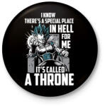 printfashion Vegita Trón - Kitűző, hűtőmágnes - Fekete (3095692)