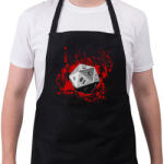 printfashion Véres D20 - Kötény - Fekete (4934860)