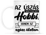 printfashion Az úszás nem csak egy hobbi - Bögre - Fehér (7157801)