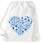 printfashion Focis szív - Sportzsák, Tornazsák - Fehér (13768387)