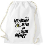 printfashion Legyőzném érted az összes méhet - páros minta - Sportzsák, Tornazsák - Fehér (16814852)