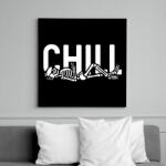 printfashion Chill time - Vászonkép - Fekete (6651600)