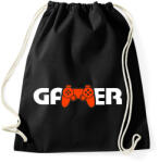 printfashion Gamer logó - Sportzsák, Tornazsák - Fekete (6381934)