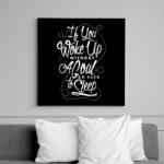 printfashion Menj vissza aludni! - Vászonkép - Fekete (6642085)