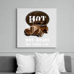 printfashion HOT ROADS - Vászonkép - Fehér (6630063)