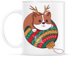 printfashion Karácsonyi corgi - Bögre - Fehér (10145867)