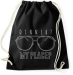 printfashion Vacsora? Nálam? - Dahmer - Sportzsák, Tornazsák - Fekete (9335004)