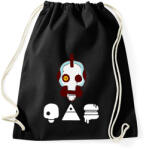 printfashion Love Death and Robots - Sportzsák, Tornazsák - Fekete (7162825)