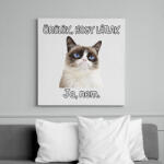 printfashion Örülök, hogy látlak - Vászonkép - Fehér (6632881)