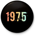 printfashion 1975 - Kitűző, hűtőmágnes - Fekete (11824197)