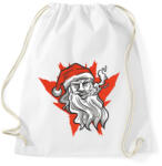 printfashion Mikulás cigivel - Sportzsák, Tornazsák - Fehér (5529881)