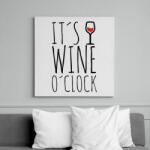 printfashion Wine o'clock - Vászonkép - Fehér (6634966)