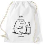 printfashion Bobr - vonalas - Sportzsák, Tornazsák - Fehér (15963421)