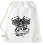 printfashion Motorblokk - Sportzsák, Tornazsák - Fehér (6001305)