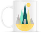 printfashion Bagoly és hegyek - Bögre - Fehér (5236565)