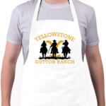 printfashion Yellowstone Dutton Ranch - Kötény - Fehér (15519081)