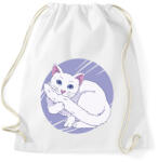 printfashion Fehér cica - Sportzsák, Tornazsák - Fehér (11658100)