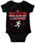 printfashion Ha összeesnék - Baba Body - Fekete (13697702)