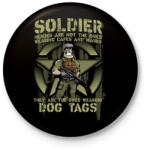 printfashion Dog Tags - Kitűző, hűtőmágnes - Fekete (3093131)