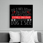 printfashion Szerelem első látásra - Vászonkép - Fekete (6645760)