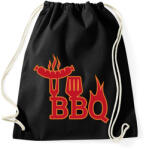 printfashion BBQ - Sportzsák, Tornazsák - Fekete (13689239)