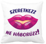 printfashion Szeretkezz, ne háborúzz! - Párnahuzat, Díszpárnahuzat - Fehér (7108667)