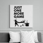 printfashion Just one more game - Vászonkép - Fehér (6639186)