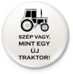 printfashion szep mint egy uj traktor - Kitűző, hűtőmágnes - Fehér (3080812)