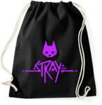 printfashion Stray purple - Sportzsák, Tornazsák - Fekete (7579572)