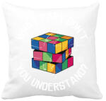 printfashion Rubik kocka - Párnahuzat, Díszpárnahuzat - Fehér (12006240)