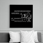 printfashion RENDSZERGAZDA - Vászonkép - Fekete (6643404)