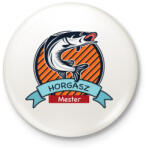 printfashion Horgász póló - Kitűző, hűtőmágnes - Fehér (3078112)