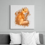 printfashion Róka - Vászonkép - Fehér (6639109)