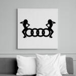 printfashion Audi Fekete - Vászonkép - Fehér (6624095)