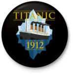 printfashion Titanic 1912 - Kitűző, hűtőmágnes - Fekete (14891600)