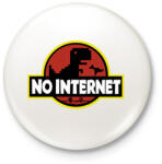 printfashion No internet - Kitűző, hűtőmágnes - Fehér (13263617)