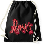 printfashion rózsák - Sportzsák, Tornazsák - Fekete (5727825)