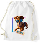 printfashion Péntek az én napom! - Vicces kutyás póló minta - Sportzsák, Tornazsák - Fehér (11772110)