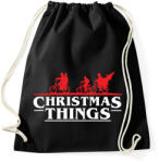 printfashion Stranger Things Karácsony fehér - Sportzsák, Tornazsák - Fekete (5241623)
