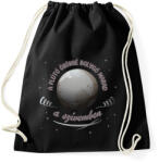 printfashion Bolygó marad a szívemben - Sportzsák, Tornazsák - Fekete (9727087)