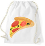 printfashion Pizza - Sportzsák, Tornazsák - Fehér (15723213)