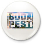 printfashion Budapest 4 - Kitűző, hűtőmágnes - Fehér (12578655)