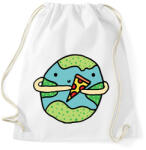 printfashion Pizzearth! - Sportzsák, Tornazsák - Fehér (2284764)