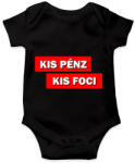 printfashion Kis pénz kis foci - Baba Body - Fekete (5032579)