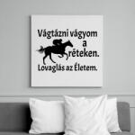 printfashion Lovaglás az életem - Vászonkép - Fehér (6636178)