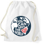 printfashion U can save the world! - Sportzsák, Tornazsák - Fehér (2484891)